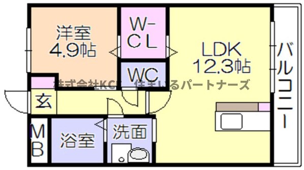 プラムフィールド東櫛原の物件間取画像